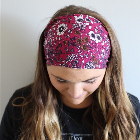 🆕 4 Pack floral pattern yoga headbands - Picture 5 of 6